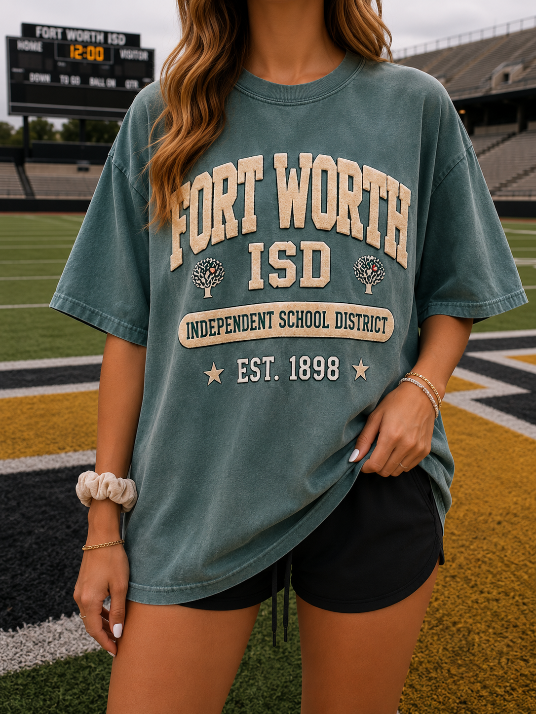 FORT WORTH ISD GRAPHIC TEE puff