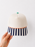 striped blank hat