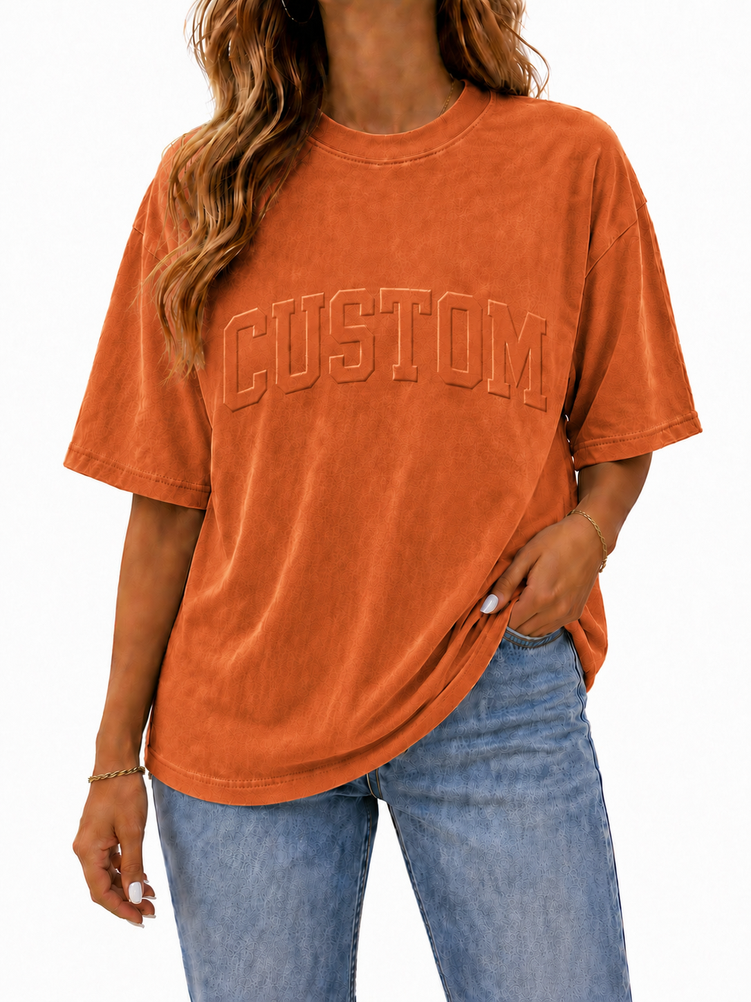 CUSTOM EMBOSSED TEE