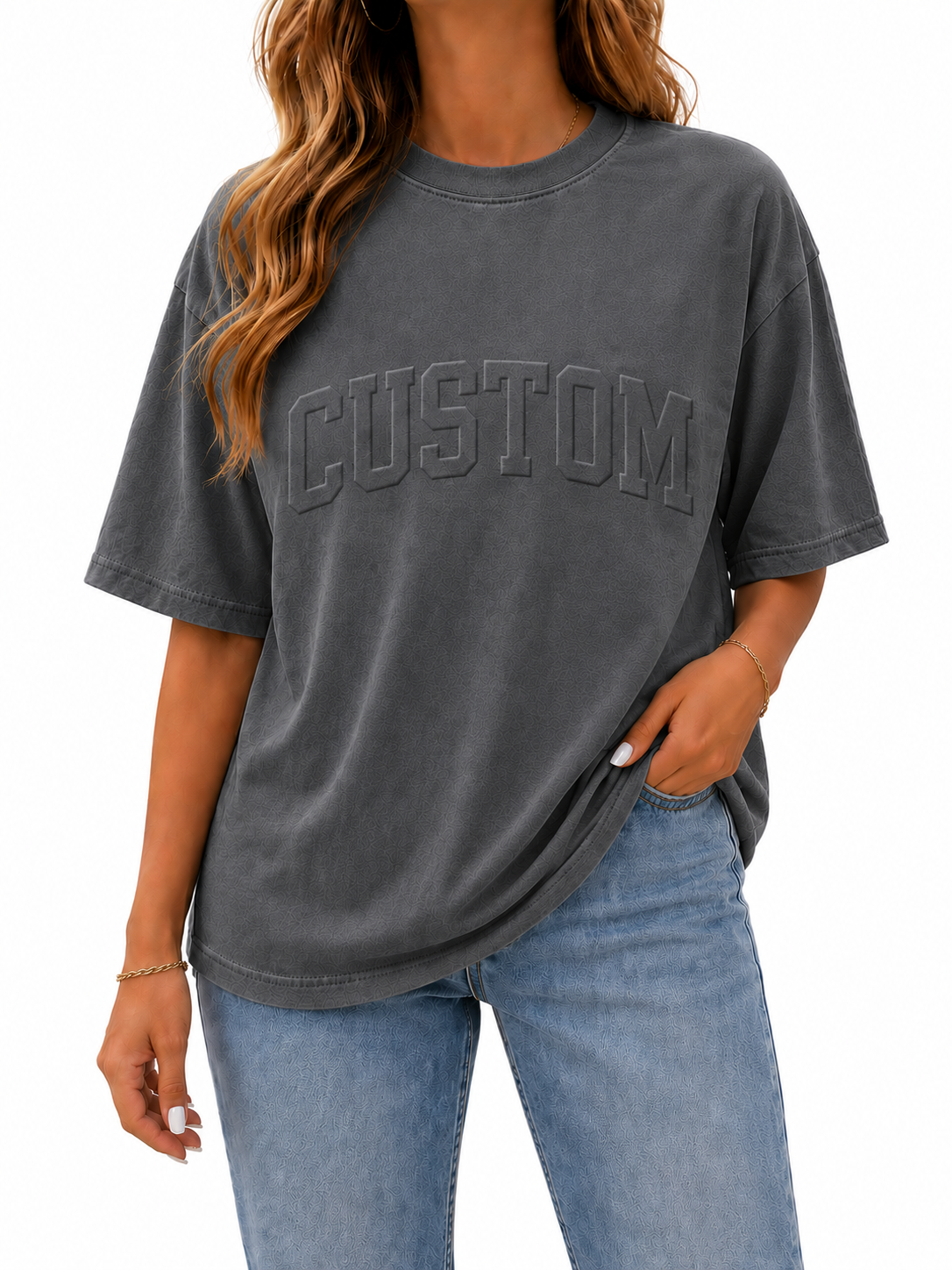 CUSTOM EMBOSSED TEE