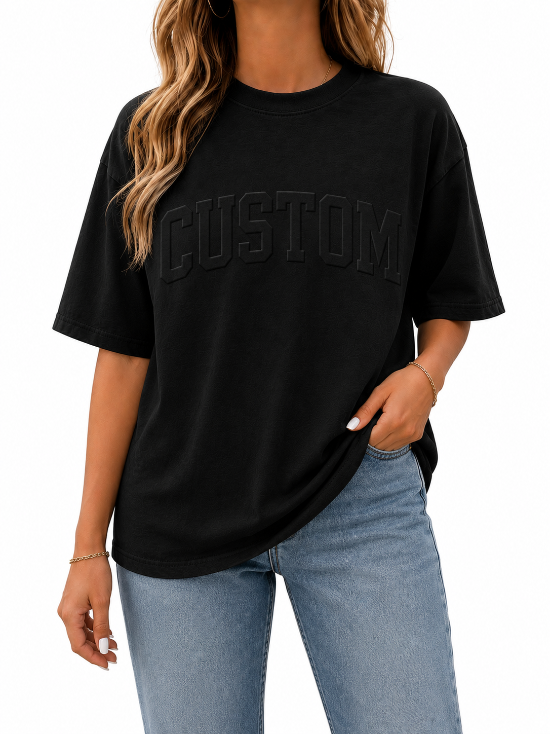 CUSTOM EMBOSSED TEE