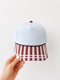 Polka dot/striped blank hat