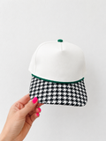 White black and green Blank hat