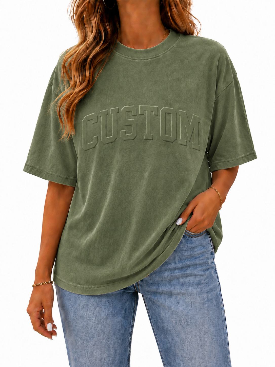 CUSTOM EMBOSSED TEE