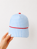 Plaid/red  blank hat
