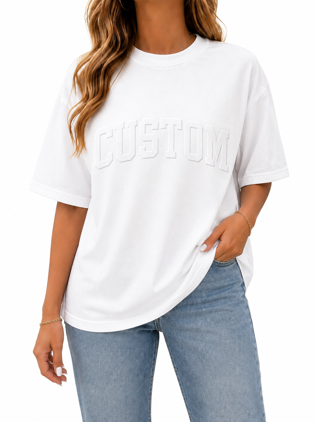 CUSTOM EMBOSSED TEE