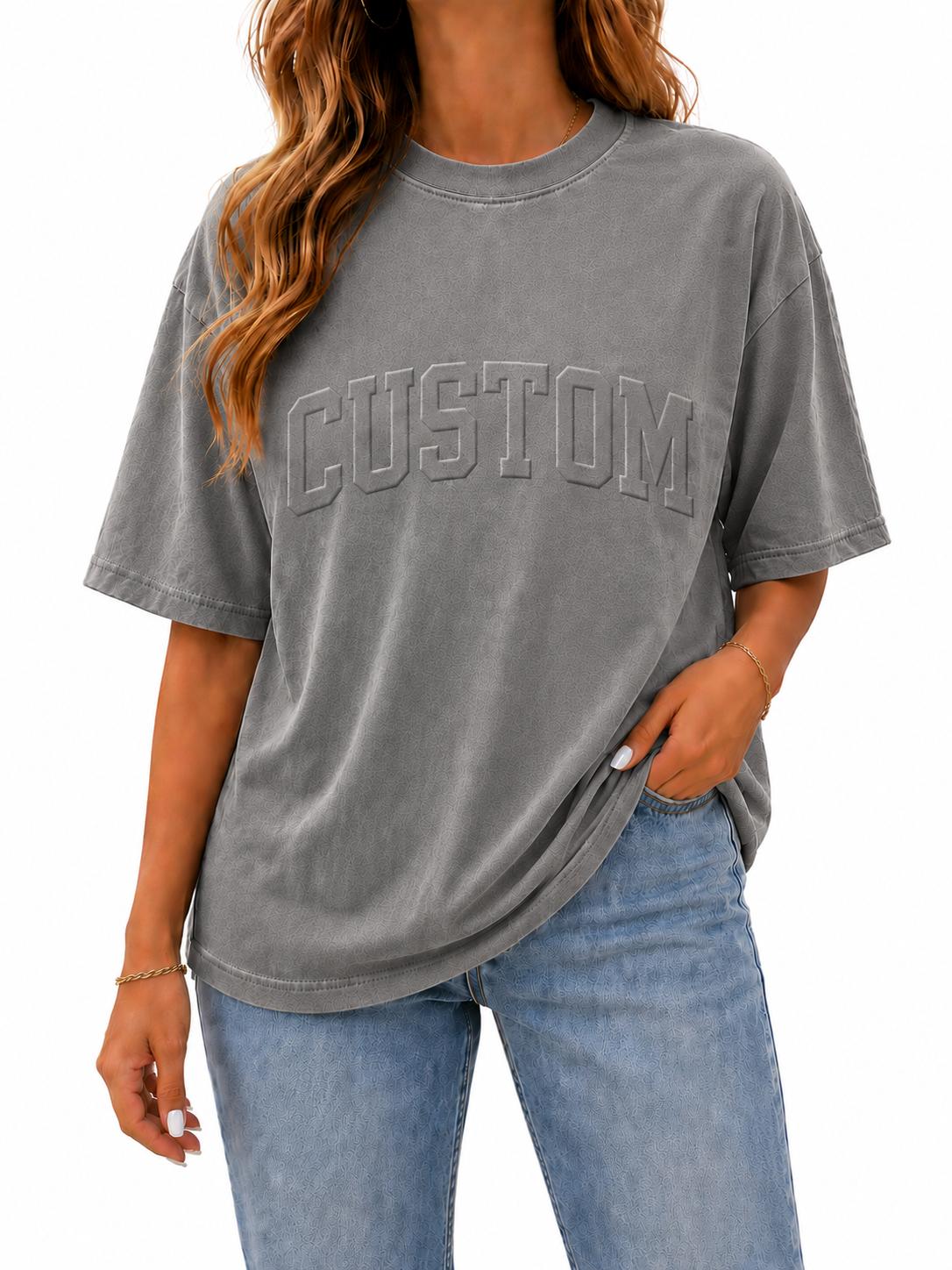 CUSTOM EMBOSSED TEE