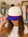 BLANK PINK +BLUE hat