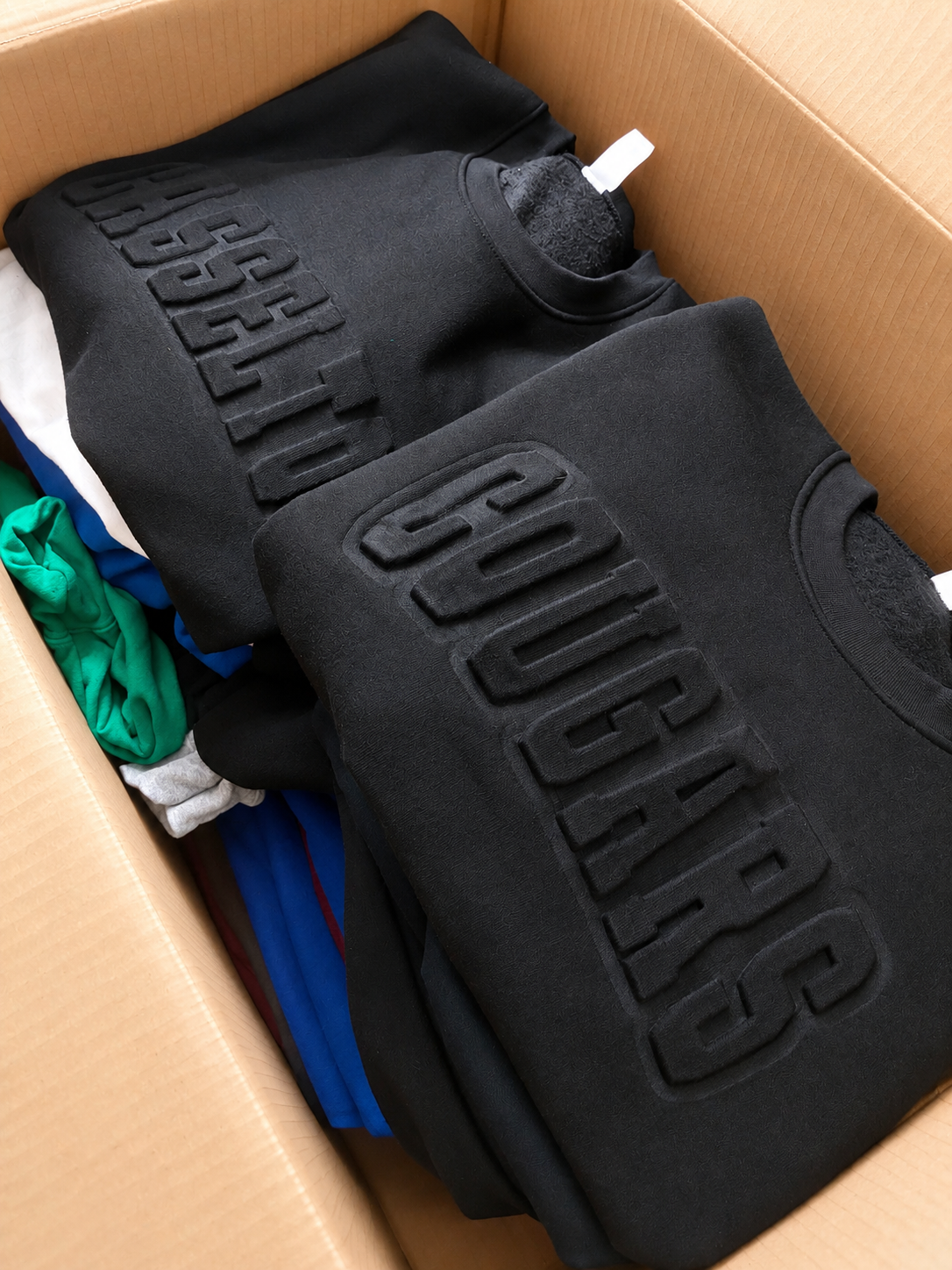 CUSTOM EMBOSSED CREWNECKS