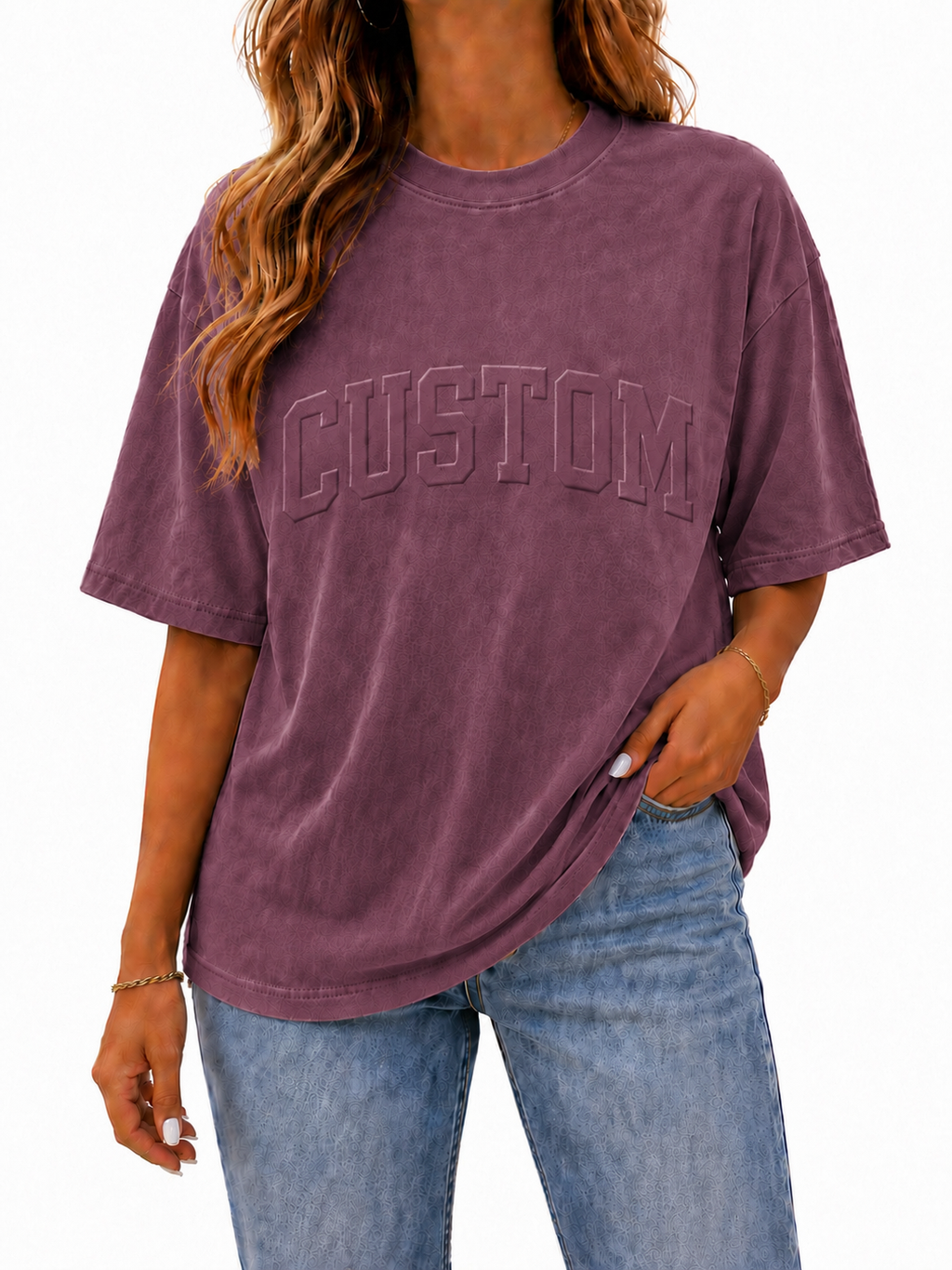 CUSTOM EMBOSSED TEE