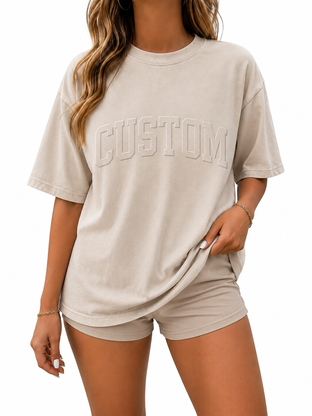 CUSTOM EMBOSSED TEE