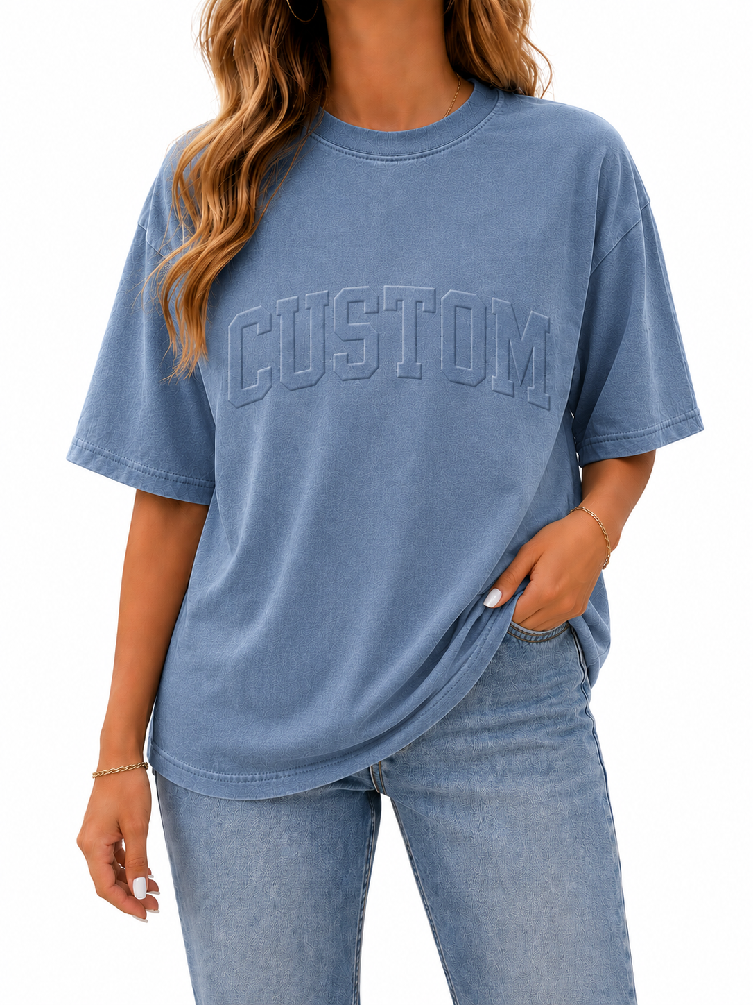 CUSTOM EMBOSSED TEE