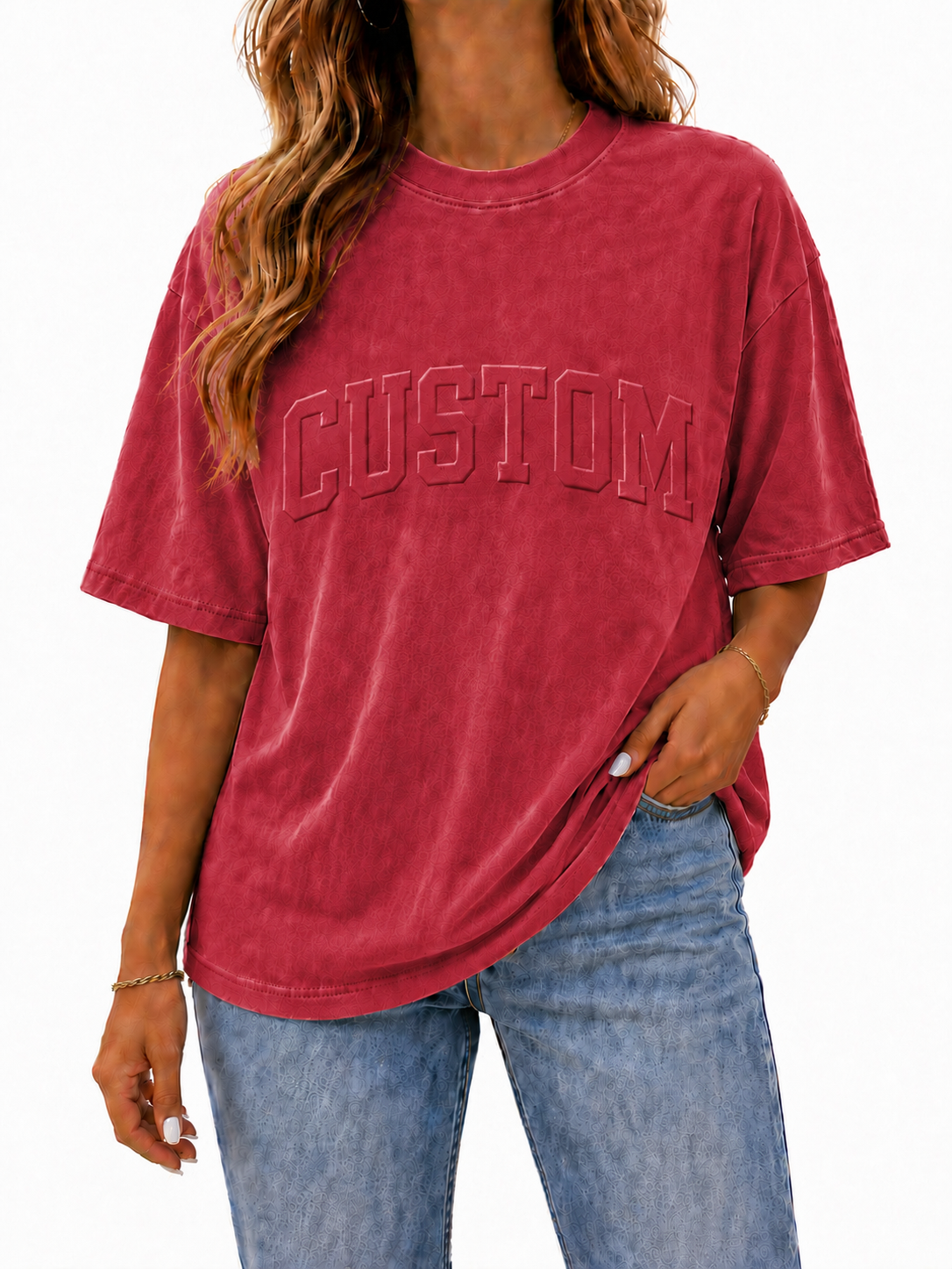CUSTOM EMBOSSED TEE