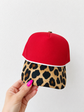 Cheetah/ Red BLANK HAT