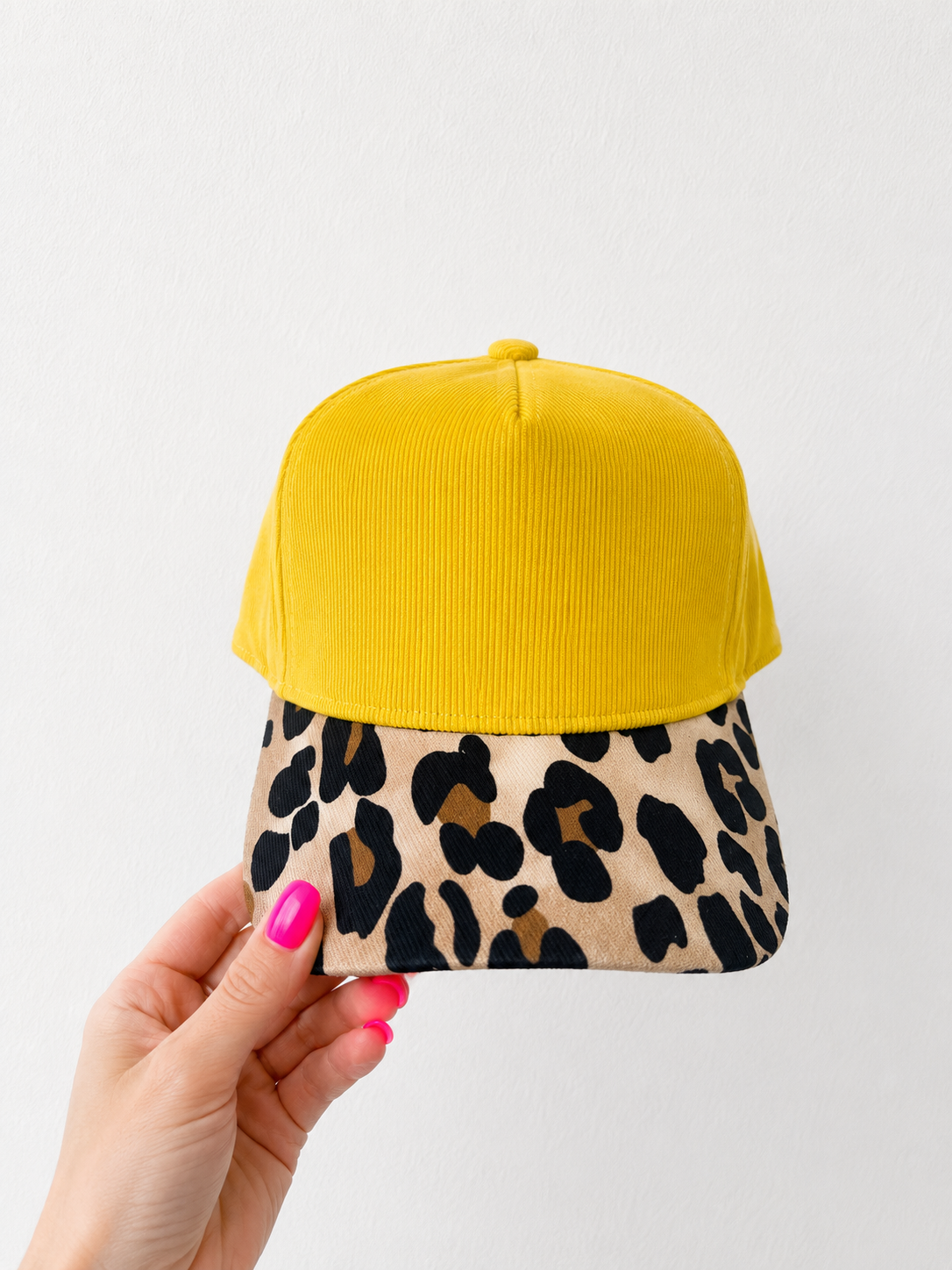 Corduroy/ Cheetah Blank hat