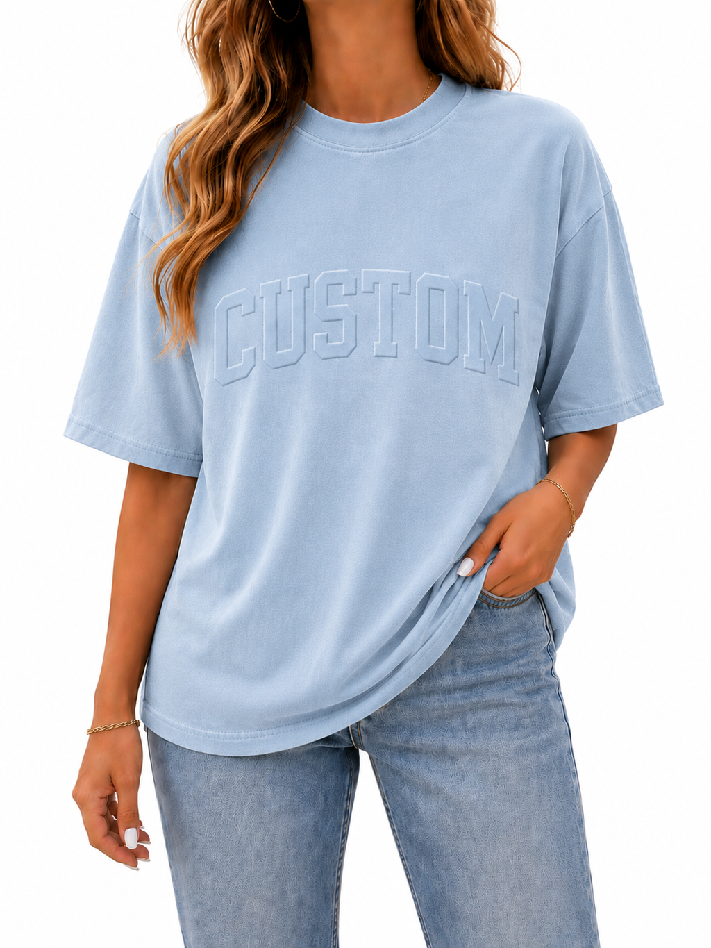 CUSTOM EMBOSSED TEE