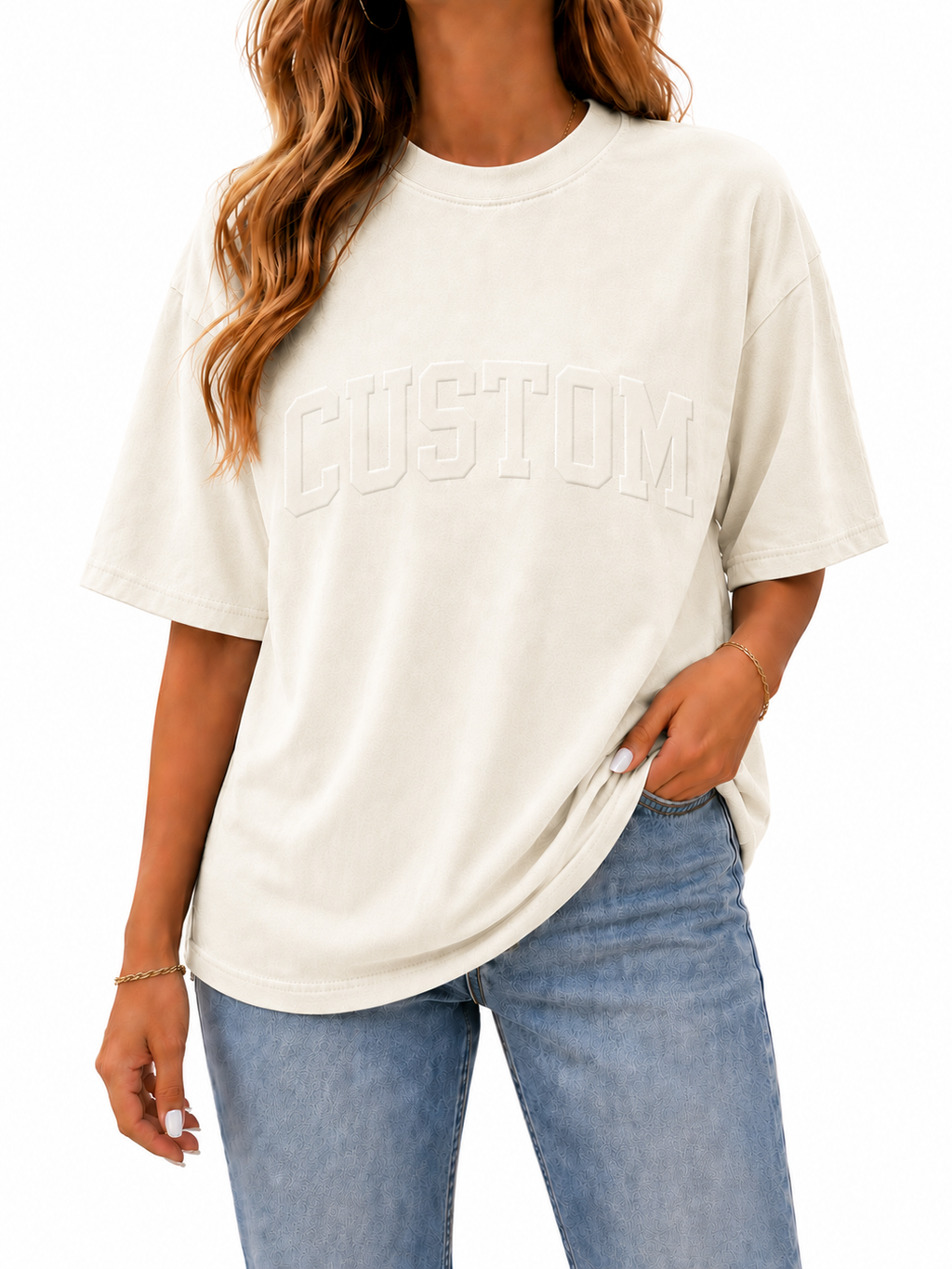 CUSTOM EMBOSSED TEE