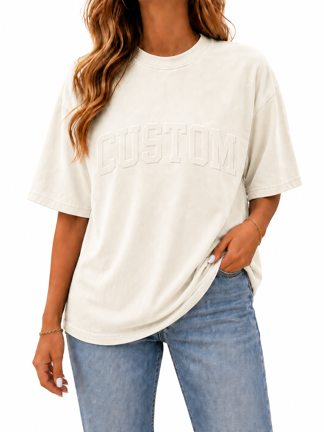 CUSTOM EMBOSSED TEE