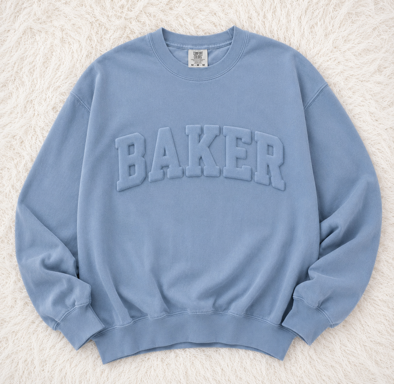 BAKER EMBOSSED CREWNECK