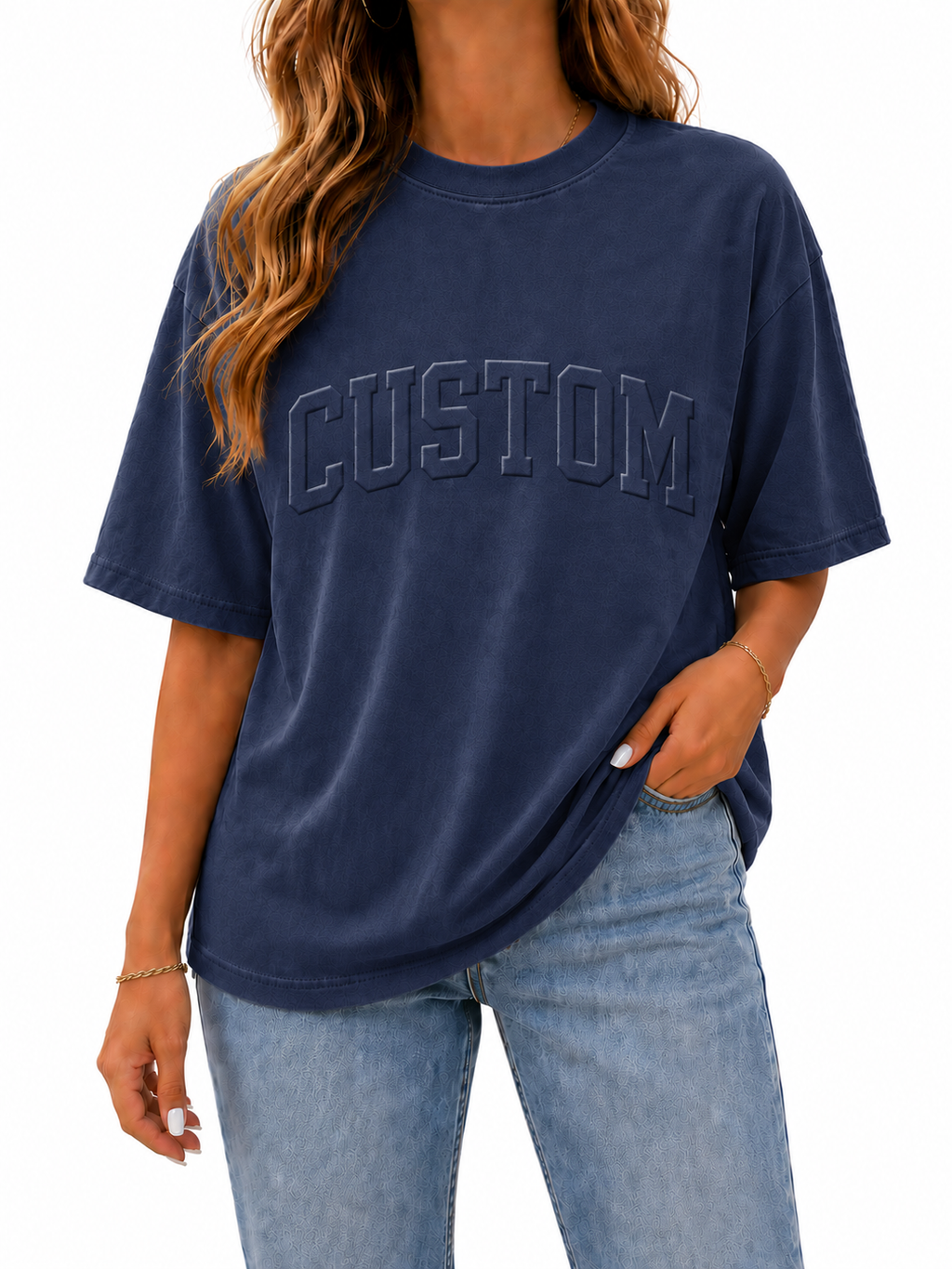CUSTOM EMBOSSED TEE
