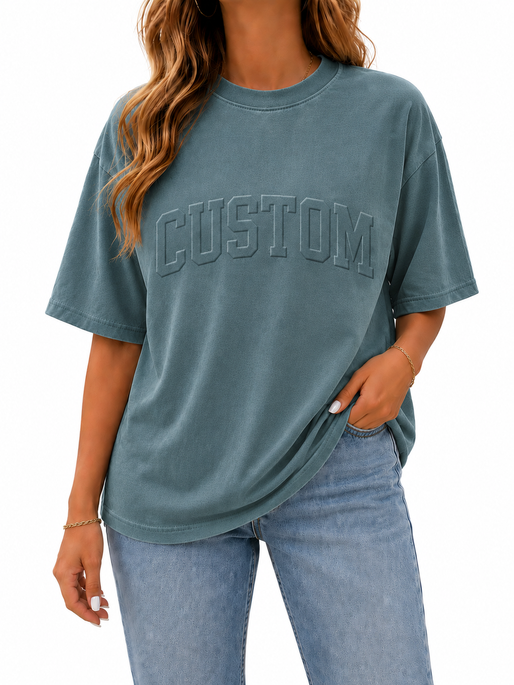CUSTOM EMBOSSED TEE