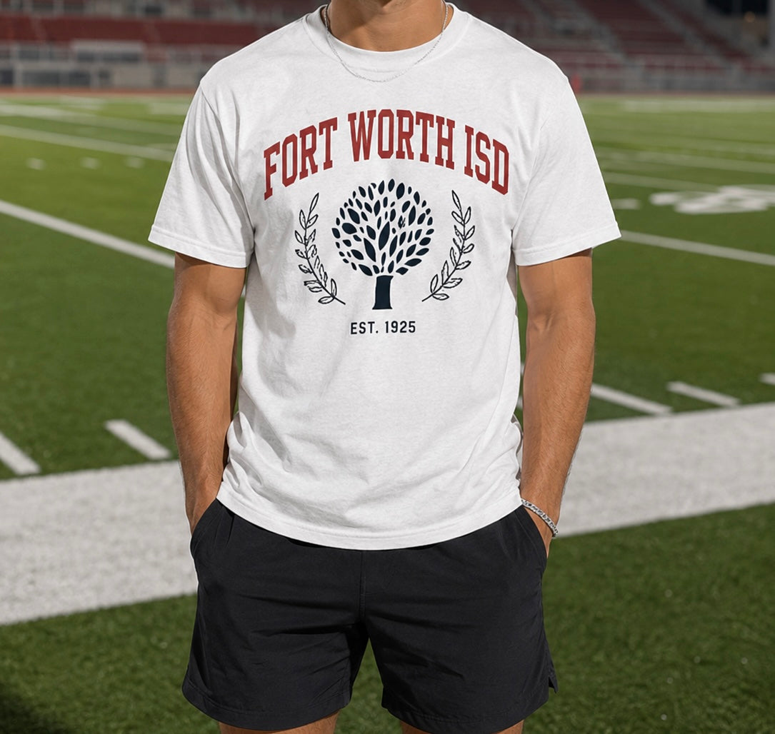 FORT WORTH ISD GRAPHIC TEE (white)