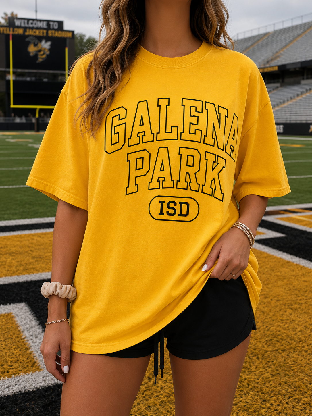 GALENA PARK ISD graphic tee - yellow