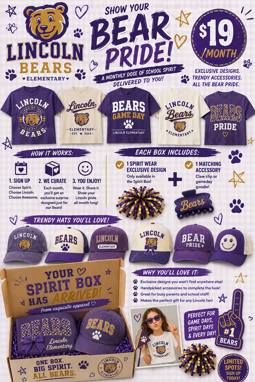 LINCOLN Elementary Spirit Club