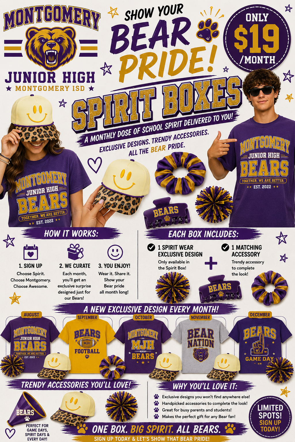 MONTGOMERY JUNIOR HIGH SPIRIT CLUB